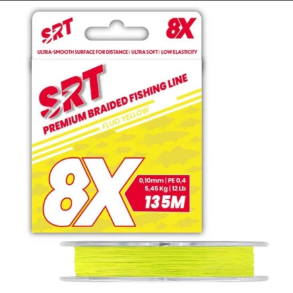 Sert SRT X8 Fluo Yellow mt. 135 mm. 0.16 PE 1.0 Kg. 9.09 Lb 20